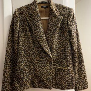 Phillipe Adec Leopard Blazer